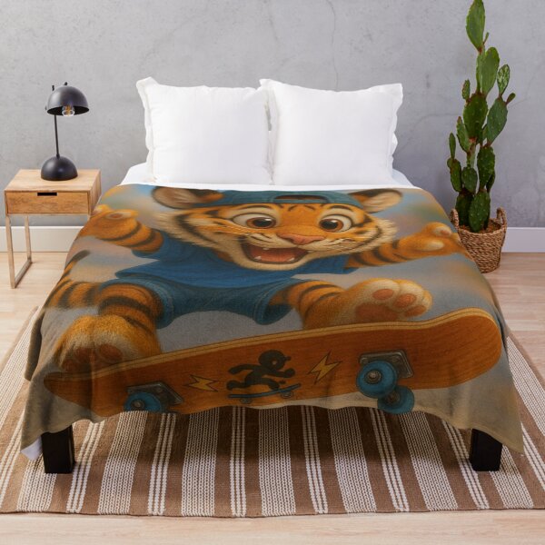 Item preview, Skater Bengal Tiger designed and sold by Sillytoe.