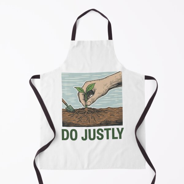 Item preview, Do Justly Hand Planting Seedling Christian Artwork. designed and sold by loveandlightrb.