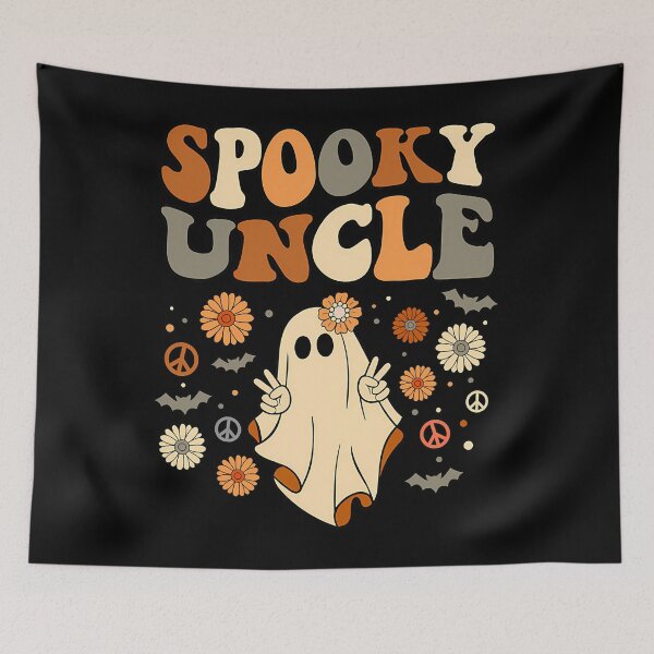 Item preview, Spooky Uncle Halloween Ghost Outfit Costume Retro Groovy 		 designed and sold by yaldaatekeau.