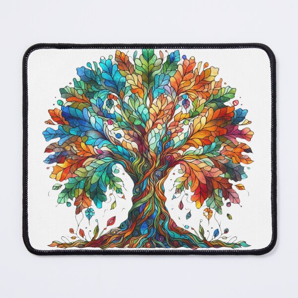 Item preview, Stained Glass Tree II designed and sold by CarolBeeDesigns.