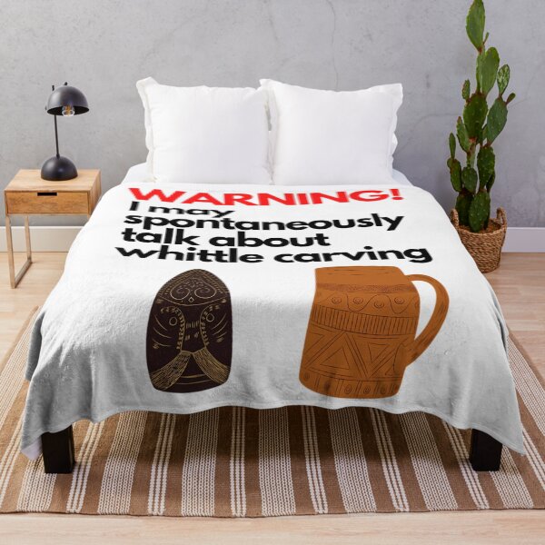 Item preview, Warning! Whittle Carving Talk  	 designed and sold by semetashabeta.