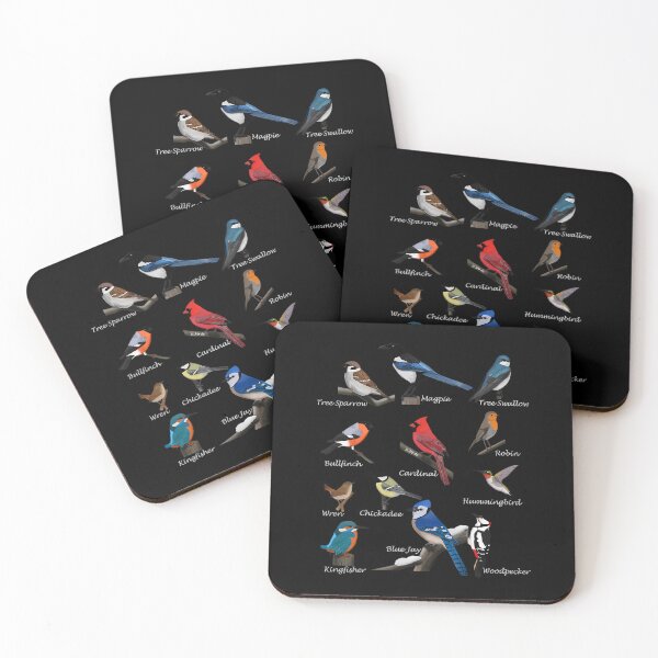Item preview, Garden Birds Cardinal Blue Jay Hummingbird Robin Wren Finch 		 designed and sold by dulkjaebn.