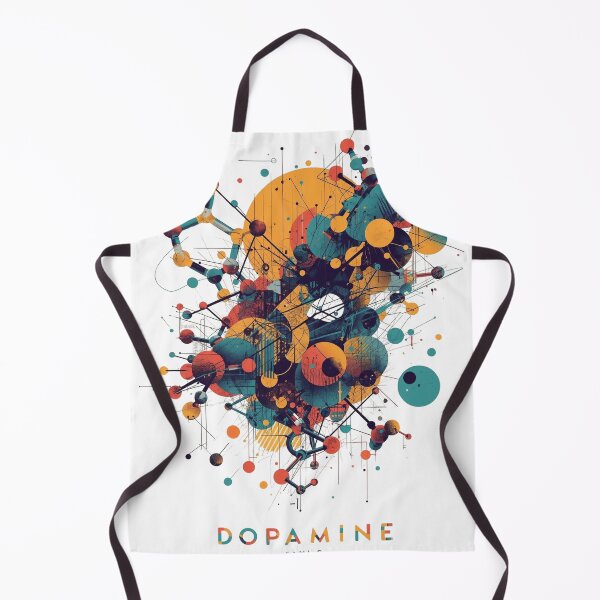 Item preview, Dopamine Molecule Abstract Art – Colorful Science Illustration designed and sold by KikaDP.