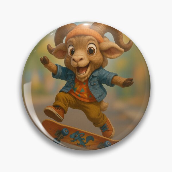 Item preview, Skater Bighorn Sheep designed and sold by Sillytoe.