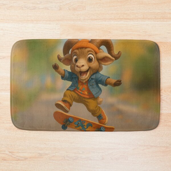 Item preview, Skater Bighorn Sheep designed and sold by Sillytoe.