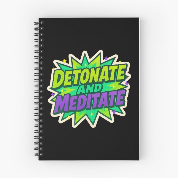 Item preview, Funny Meditation Quote Sticker – Retro Pop Art Dark Humor Design, Cozy Apocalypse Aesthetic designed and sold by JacobKAurumhead.