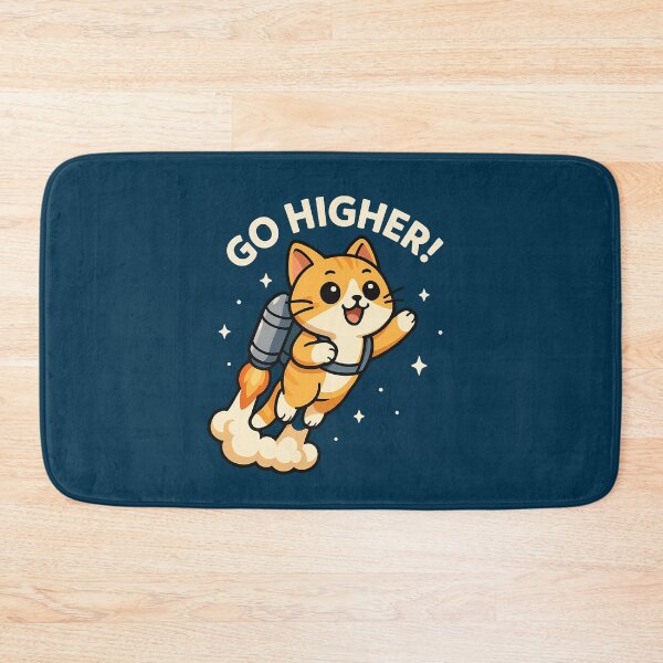 Item preview, ? Go Higher Jetpack Cat. Jetpack Cat Go Higher Design designed and sold by Yuliya Brush.