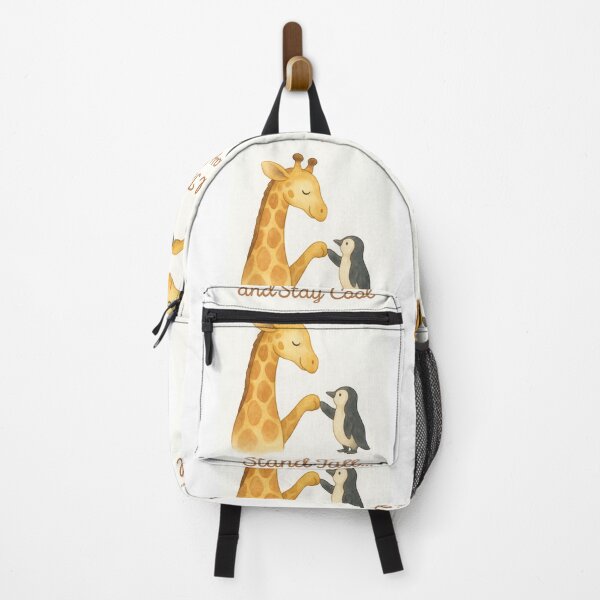 Artikelvorschau, Steh aufrecht … Bleib cool – Giraffe und Pinguin Aquarell entworfen und verkauft von MforMontessori.
