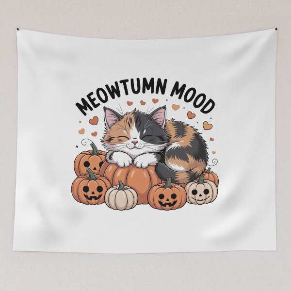 Item preview, Meowtumn Mood designed and sold by WSPrintCrafter.