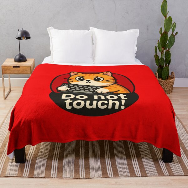 Item preview, ⌨️ Do Not Touch Cat. Angry Cat Do Not Touch designed and sold by Yuliya Brush.