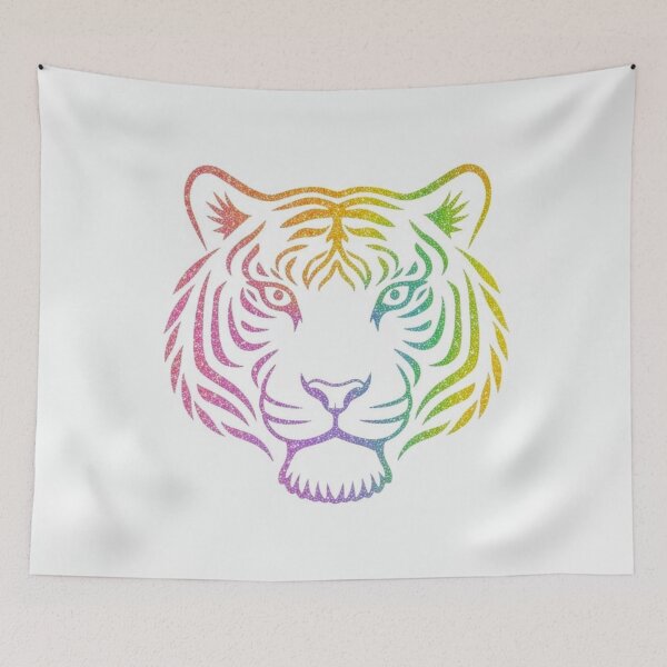 Item preview, Rainbow Tiger  designed and sold by Gabriela McDaniel.
