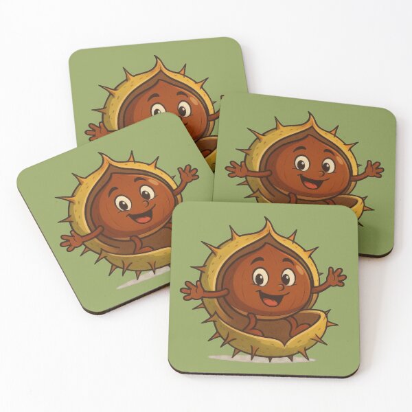 Item preview, A Cheerful Chestnut's Prickly Hello! designed and sold by IraBum.
