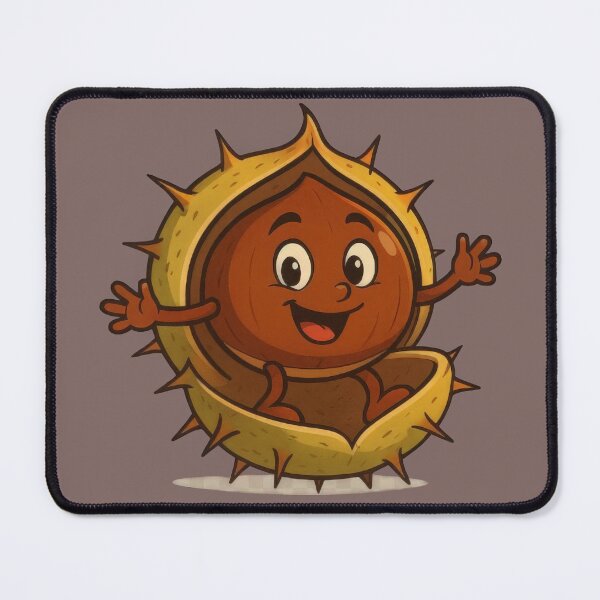 Item preview, A Cheerful Chestnut's Prickly Hello! designed and sold by IraBum.