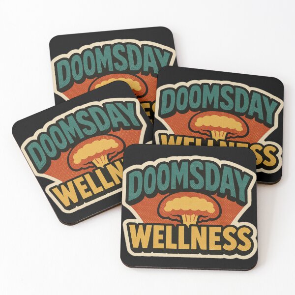 Item preview, Funny Apocalypse Quote Sticker – Retro Comic Dark Humor Wellness Parody, Cozy Doomsday Aesthetic designed and sold by JacobKAurumhead.