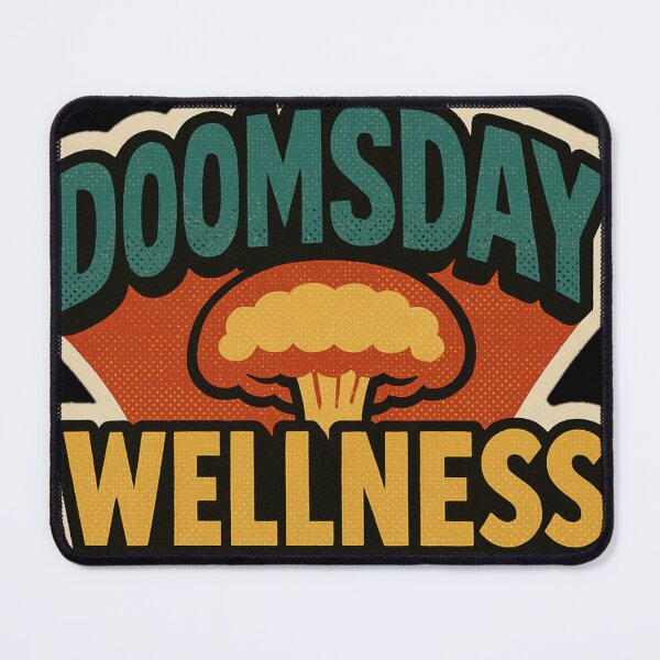 Item preview, Funny Apocalypse Quote Sticker – Retro Comic Dark Humor Wellness Parody, Cozy Doomsday Aesthetic designed and sold by JacobKAurumhead.