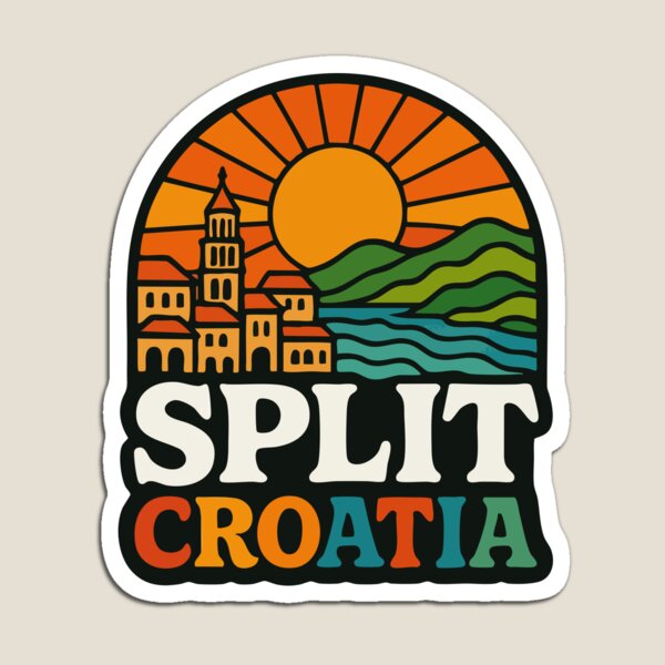 Item preview, Split Croatia Travel Trippy designed and sold by TomFrontierArt.