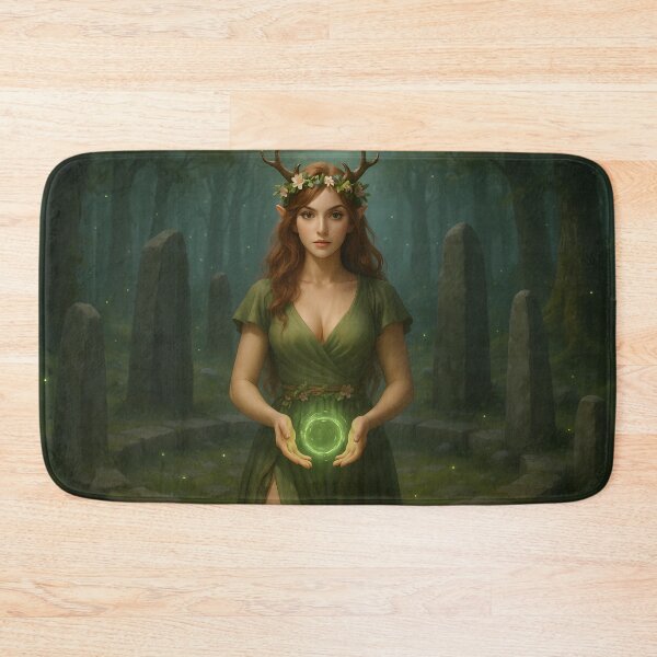 Item preview, Forest Druid Waifu – Enchanted Woodland Priestess designed and sold by NorseDrip.