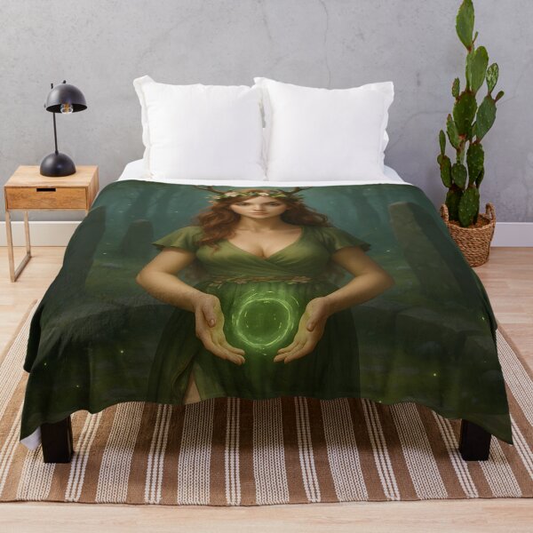Item preview, Forest Druid Waifu – Enchanted Woodland Priestess designed and sold by NorseDrip.