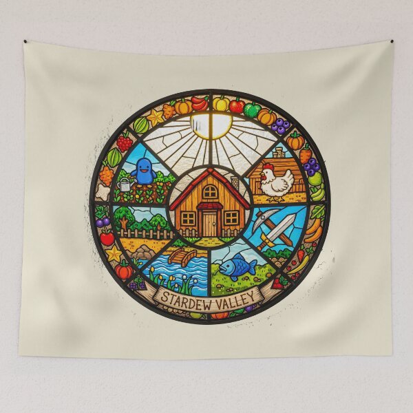 Item preview, Stardew Valley Stained Glass Art designed and sold by TorqueAndTone.