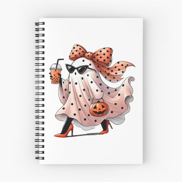 Item preview, Stylish Ghost with Bubble Tea – Cute Spooky Halloween  designed and sold by NRcollections24.