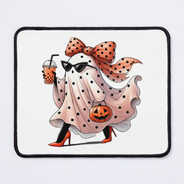 Item preview, Stylish Ghost with Bubble Tea – Cute Spooky Halloween designed and sold by NRcollections24.