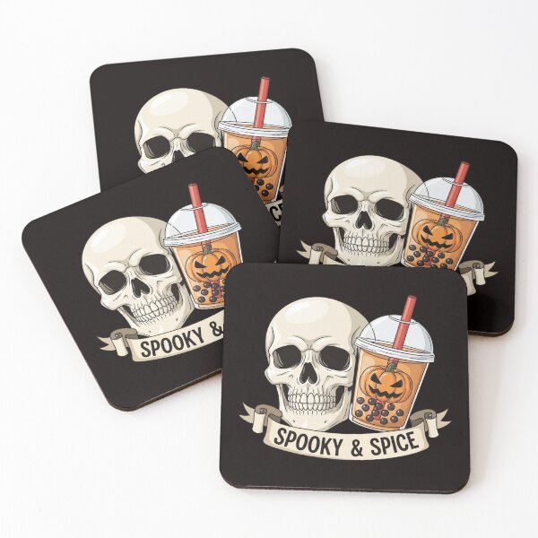 Item preview, Spooky & Spice Skull Bubble Tea Halloween T-Shirt | Pumpkin Spice Boba Drink Graphic Tee designed and sold by BOSSDOT.
