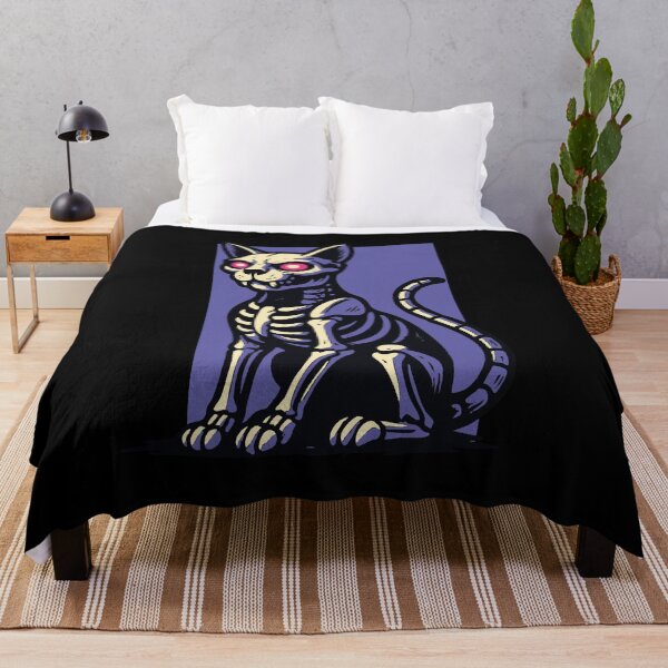 Item preview, Skeleton Cat – Bone to Be Purrfect designed and sold by Dazzlement.
