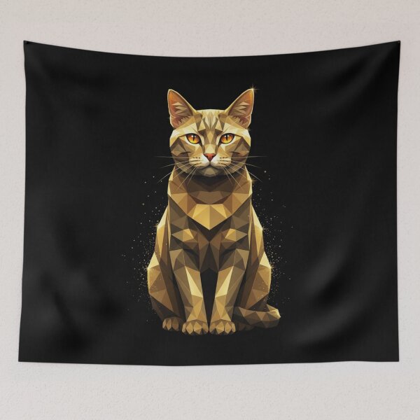 Item preview, Majestic golden cat with glitter designed and sold by bsbd-action.
