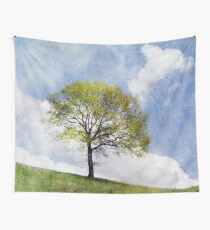 Tree in Spring Wall Tapestry