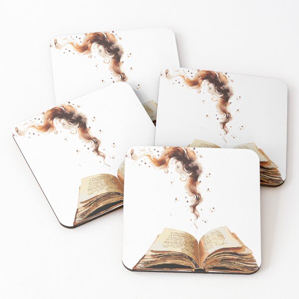 Item preview, Enchanted Spell Book – Rustic Watercolor Magic Art with Stars and Swirls by Anne Brooke Art designed and sold by Anne Brooke Art.