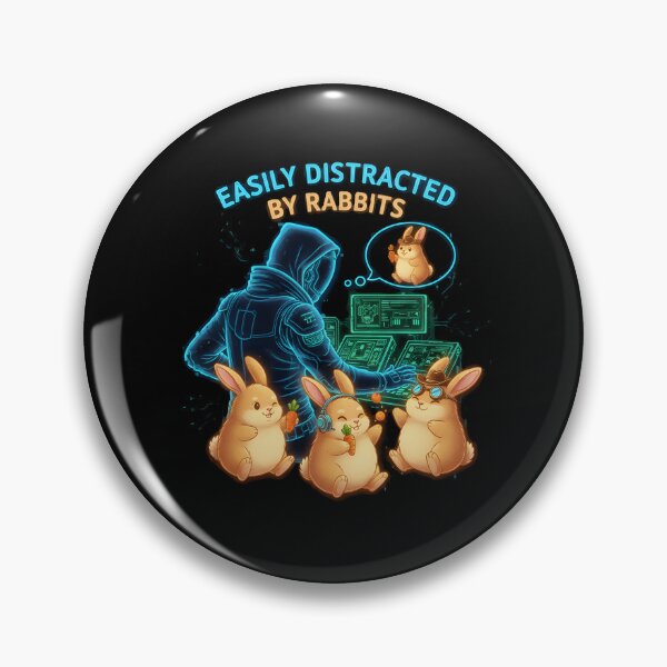 Item preview, "Galactic Distraction" - Easily Distracted By Rabbits Sci-Fi Gamer Graphic designed and sold by DMNindustries.