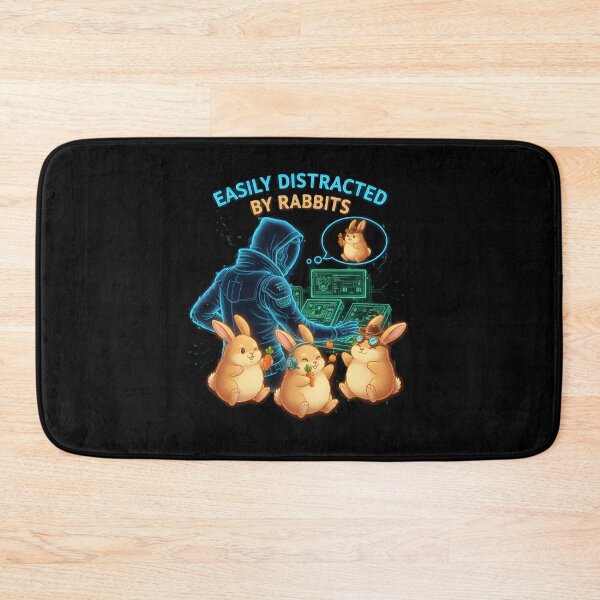 Item preview, "Galactic Distraction" - Easily Distracted By Rabbits Sci-Fi Gamer Graphic designed and sold by DMNindustries.