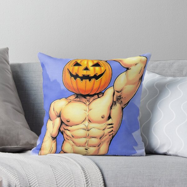 Item preview, Sexy Shirtless Pumpkin Just Got Spiced designed and sold by Hunkyismything.