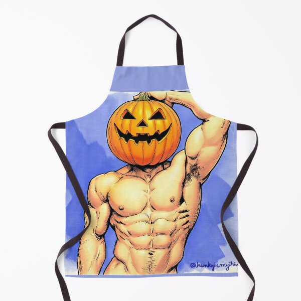 Item preview, Sexy Shirtless Pumpkin Just Got Spiced designed and sold by Hunkyismything.