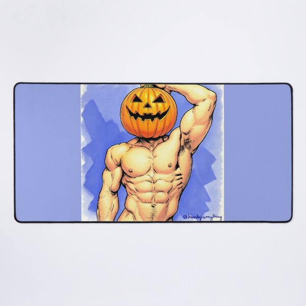 Item preview, Sexy Shirtless Pumpkin Just Got Spiced designed and sold by Hunkyismything.