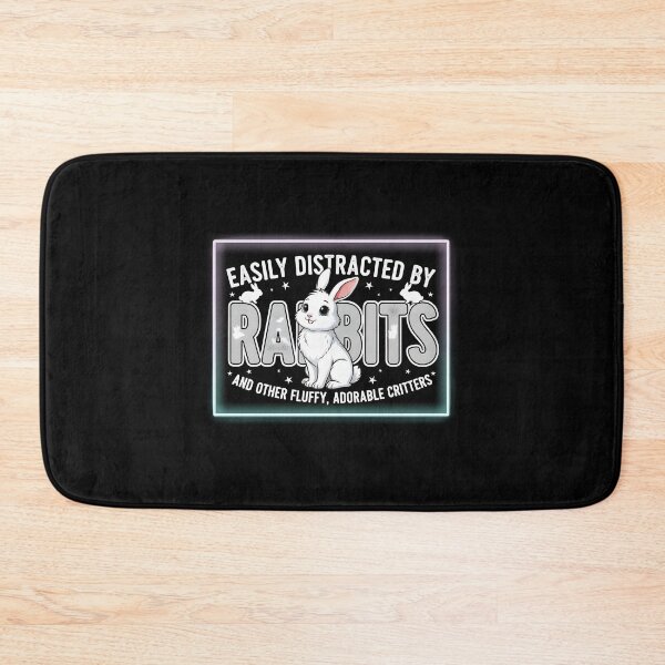 Item preview, "Fluffy & Adorable Critters" - Neon Edge Rabbit Distraction Graphic designed and sold by DMNindustries.