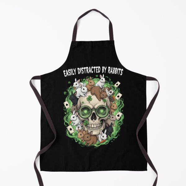 Item preview, "Skull & Fluff" - Easily Distracted By Rabbits Gothic-Cute Graphic designed and sold by DMNindustries.