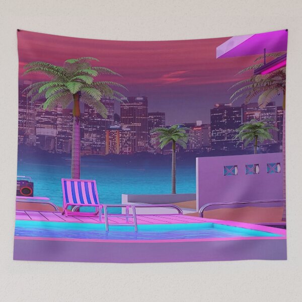 Item preview, Futuristic Tropics By Hiroshi Nagai designed and sold by Postarpindesign.