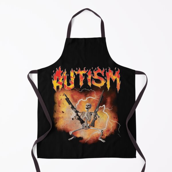 Item preview, Autism Skeleton With Guns Shirt designed and sold by SassCity.