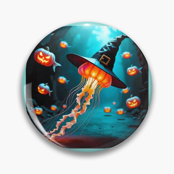 Item preview, Jellyfish Witch and Pumpkin Fish designed and sold by Lynn Anne Creations.