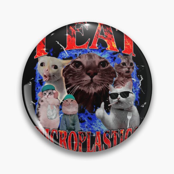 Item preview, I Eat Microplastics Cats designed and sold by SassCity.
