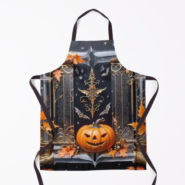 Item preview, Wicked Smiling Pumpkin Sitting On A Book Among Transparent Spells designed and sold by Melantari Vizuns.