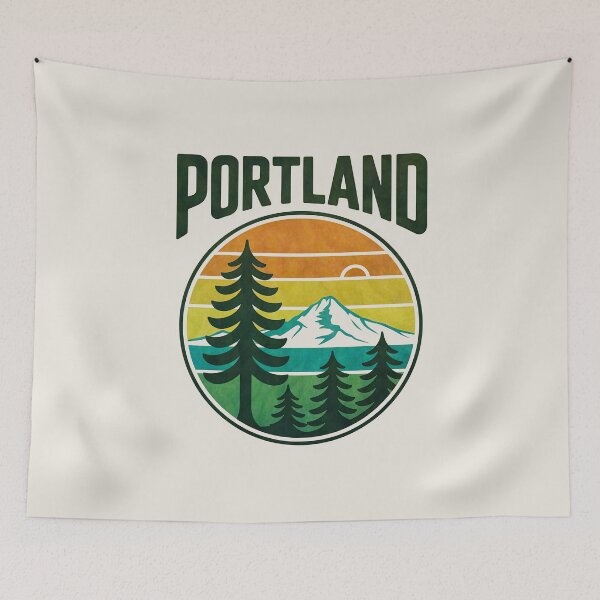 Item preview, City of Portland Minimalist Graphic Design - distressed texture designed and sold by INNERHARMONY2.