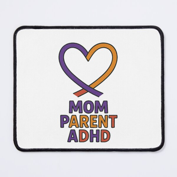 Item preview, Mom Parent ADHD – Heart Ribbon Awareness & Strong ADHD Mom Design designed and sold by MomParentADHD.