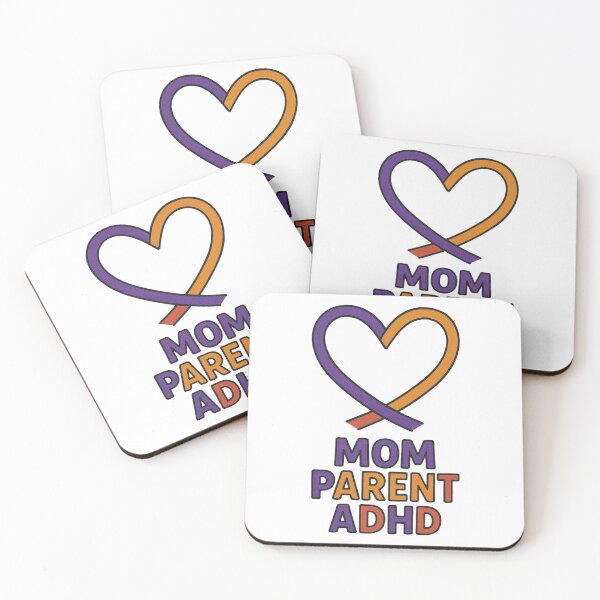 Item preview, Mom Parent ADHD – Heart Ribbon Awareness & Strong ADHD Mom Design designed and sold by MomParentADHD.