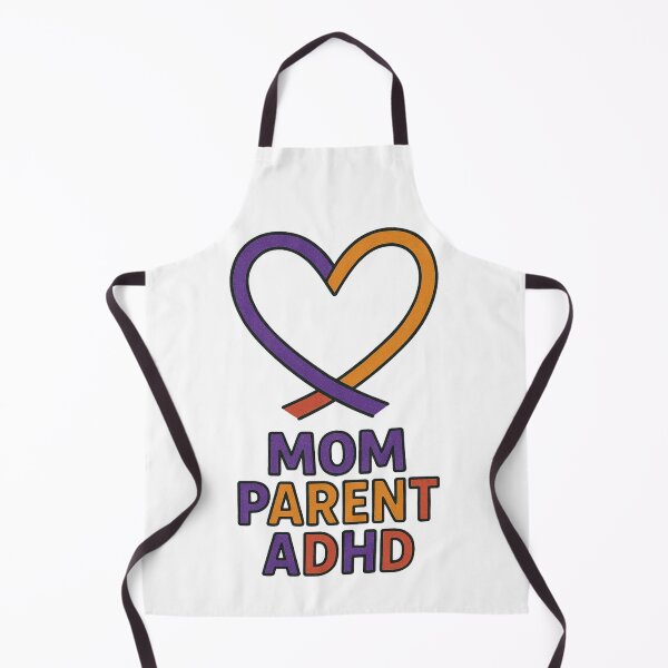 Item preview, Mom Parent ADHD – Heart Ribbon Awareness & Strong ADHD Mom Design designed and sold by MomParentADHD.