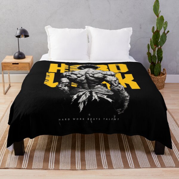 Item preview, Hard Work Beats Talent Anime Bodybuilding Motivation designed and sold by redwolf92.