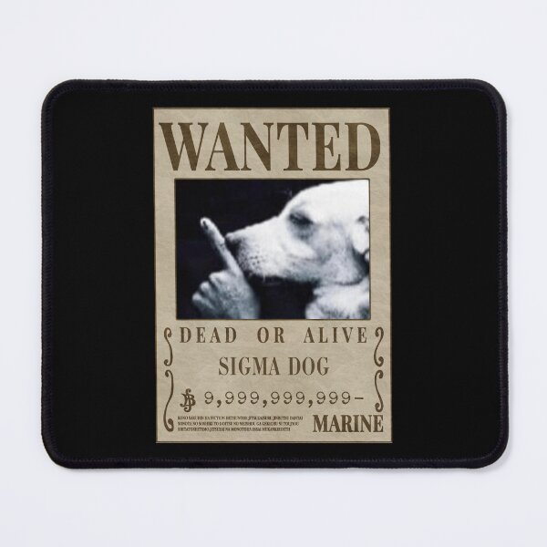 Item preview, Sigma Dog Meme Wanted Poster – Shhh Pose Alpha Canine Art designed and sold by LOL Studio.