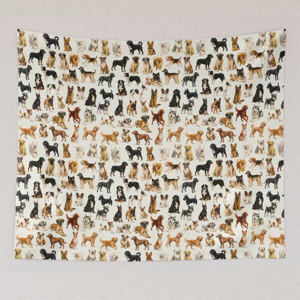Item preview, Dog Breeds Retro Pet Lover Illustration Chart designed and sold by kakarikihill.