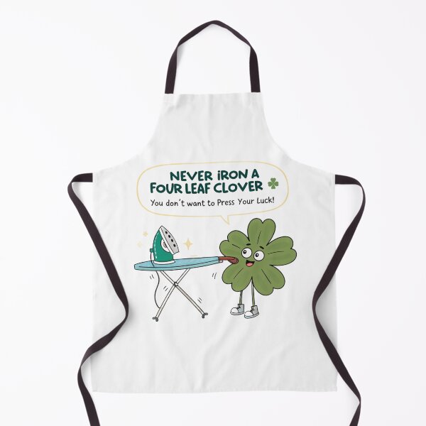 Item preview, Never iron a four-leaf clover you dont want to press your luck ! designed and sold by Lucky 777.